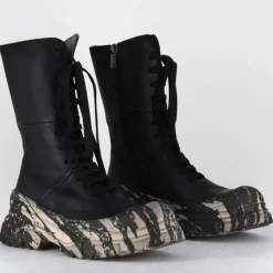 Boots en Cuir 4142 gas noires - Talon : 7cm