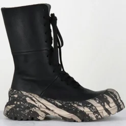 Boots en Cuir 4142 gas noires - Talon : 7cm