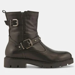 Boots en Cuir Ben noires