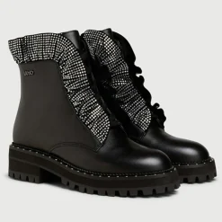 Boots en Cuir Calfo noires