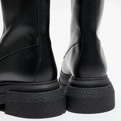 Boots en Cuir Charli Zip Sport noires