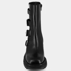 Boots en Cuir Dovily noires - Talon 6.5 cm