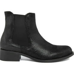 Boots en Cuir Ella noires