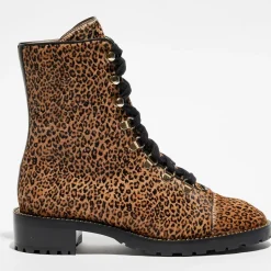 Boots en Cuir façon pony Kolbie marron