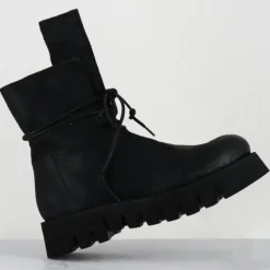 Boots en Cuir hoto noires