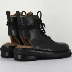 Boots en Cuir Hug noires