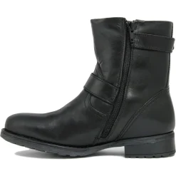 Boots en Cuir Jessica noires