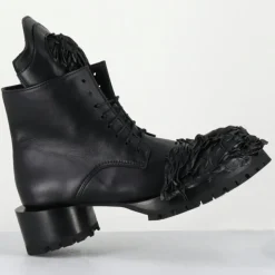 Boots en Cuir lava noires