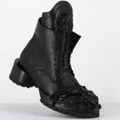 Boots en Cuir lava noires