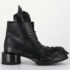 Boots en Cuir lava noires