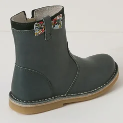 Boots en Cuir Liberty vert foncé