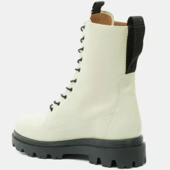 Boots en Cuir Lovi écrues