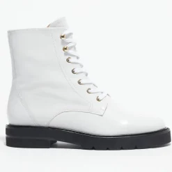 Boots en Cuir Mila Lift blanches