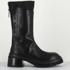 Boots en Cuir noires - Talon 5 cm