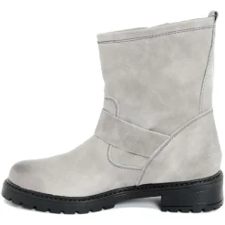 Boots en Cuir Pia grises
