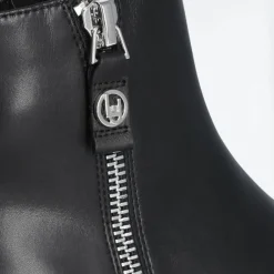 Boots en Cuir Pink noires