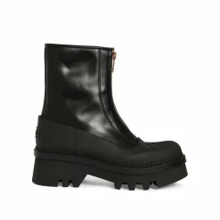 Boots en cuir Raina noires