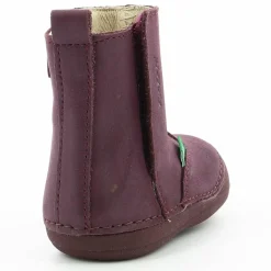 Boots en Cuir Socool violet foncé