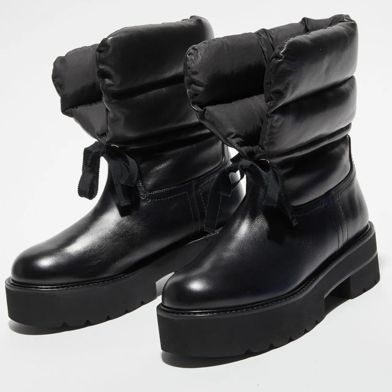 Boots en Cuir Tyler Ultralift noires - Talon 5 cm