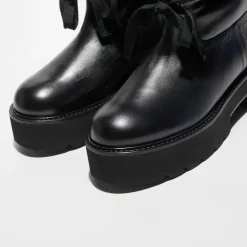 Boots en Cuir Tyler Ultralift noires - Talon 5 cm