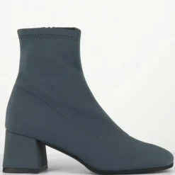 Boots en Cuir vare grises - Talon : 6cm