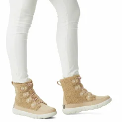 Boots en fausse fourrure doublure polaire Explorer II beiges