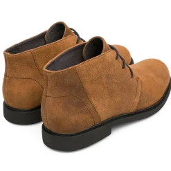 Boots en Velours de Cuir Neuman marron