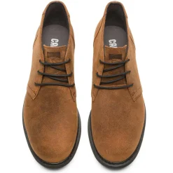 Boots en Velours de Cuir Neuman marron