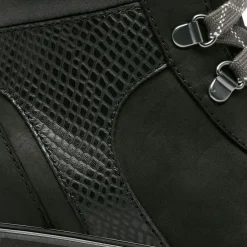 Boots en Velours de Cuir Lennox noires