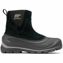 Boots en Velours de Cuir Buxton noir/gris