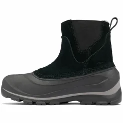 Boots en Velours de Cuir Buxton noir/gris