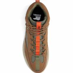 Boots en Velours de Cuir Mac Hill cognac/gris