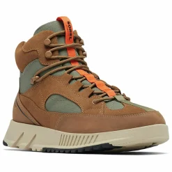 Boots en Velours de Cuir Mac Hill cognac/gris