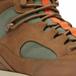 Boots en Velours de Cuir Mac Hill cognac/gris