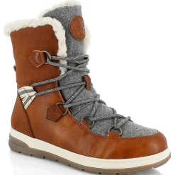 Boots fourrées Abigail camel