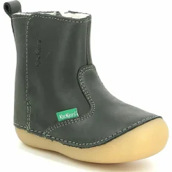 Boots fourrées en Cuir Socool Cho kaki