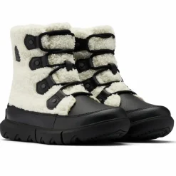 Boots fourrées imperméables Explorer™ II Joan Cozy blanc/noir