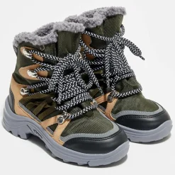 Boots fourrées kaki