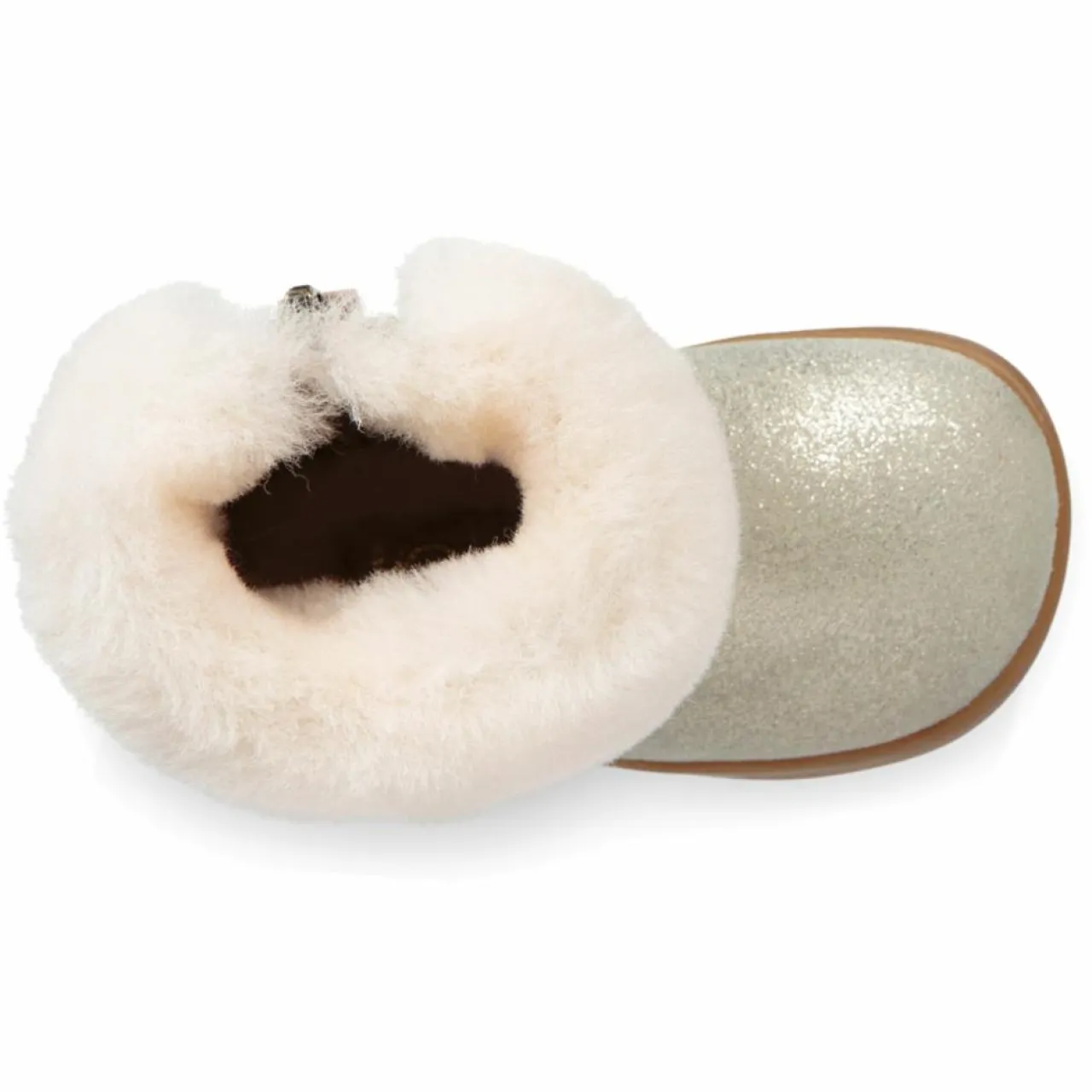 Boots fourrées Laine en Cuir Jorie II Metallic dorées