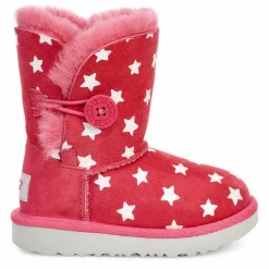 Boots fourrées Laine en Velours de cuir Bailey Button Starlight roses