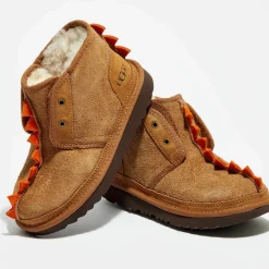 Boots fourrées Laine en Velours de Cuir Dydo Neumel II beige moyen