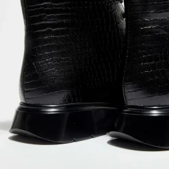 Boots McKenzee effet reptile noires