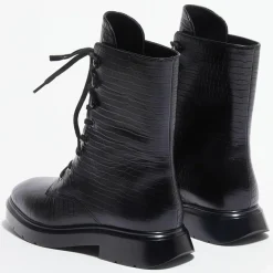 Boots McKenzee effet reptile noires