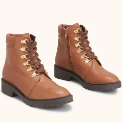 Boots Vegas Vegan cognac