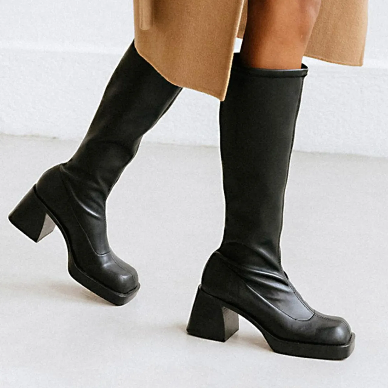 Bottes Ballot noires - Talon 7 cm