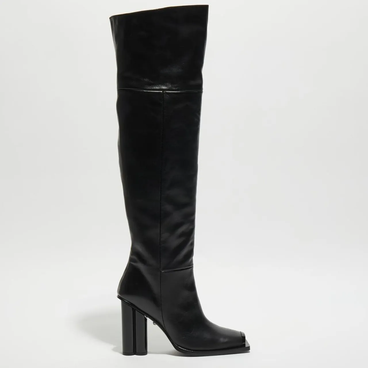 Bottes en Cuir Clover noires - Talon 10 cm