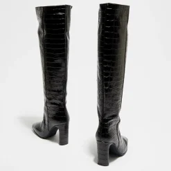 Bottes en Cuir Lana noires - Talon 9 cm