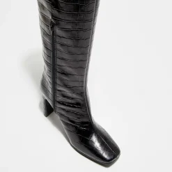 Bottes en Cuir Lana noires - Talon 9 cm