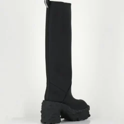 Bottes en Cuir M6315 noires - Talon : 9.5 cm