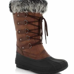 Bottes fourrées Kelyne marron/noir